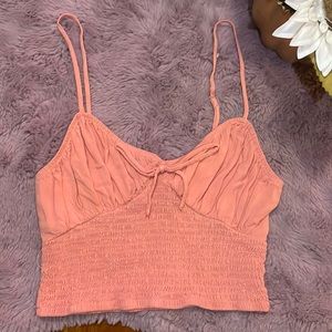 Forever21 coral cropped top